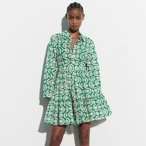 NWOT Zara Printed Short Dress